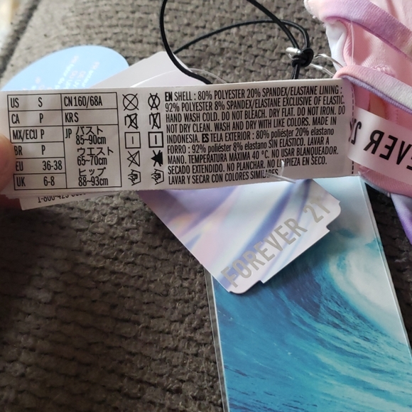 Pink Tied-Dyed Cut Out One Piece Swimsuit - Picture 6 of 8